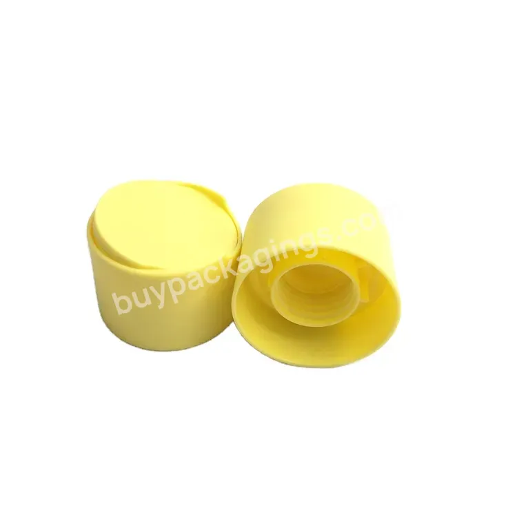 Oem Custom 24/410 Double Wall Disc Top Cap Plastic Press Down Bottle Lid For Shampoo Bottle