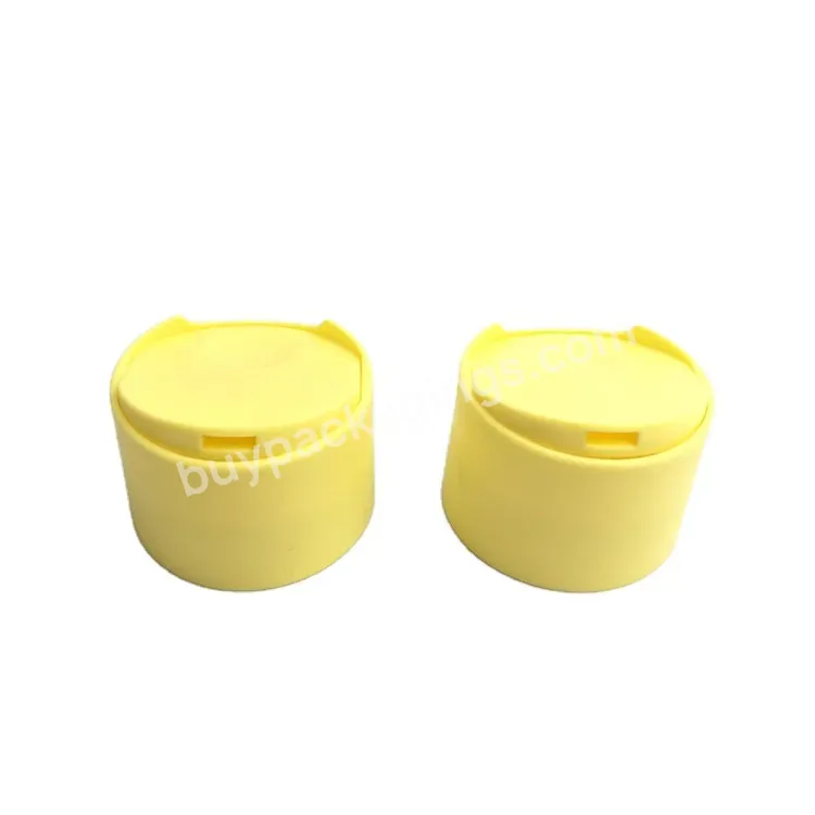 Oem Custom 24/410 Double Wall Disc Top Cap Plastic Press Down Bottle Lid For Shampoo Bottle