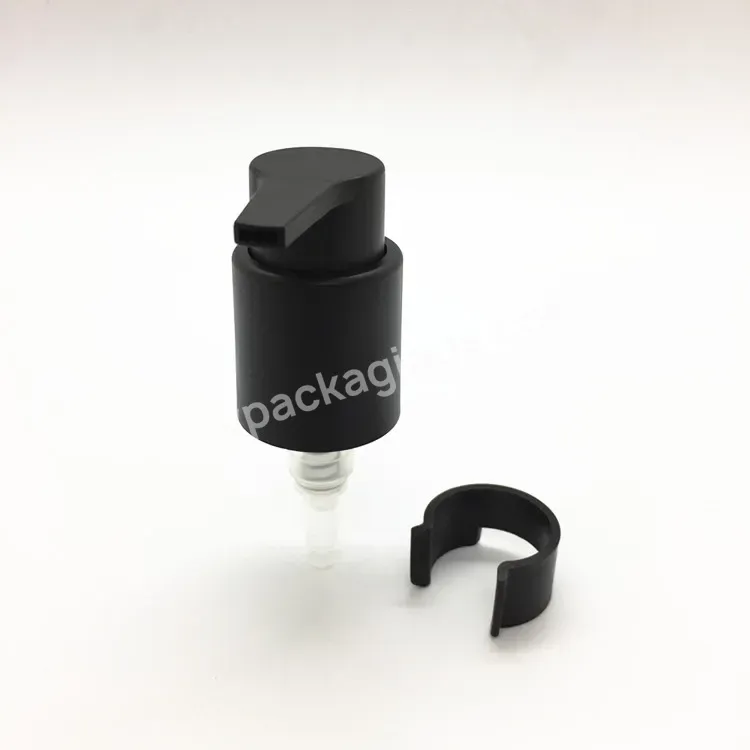 Oem Custom 24/410 Long Nozzle Black Color Cosmetic Plastic Cream Dispenser