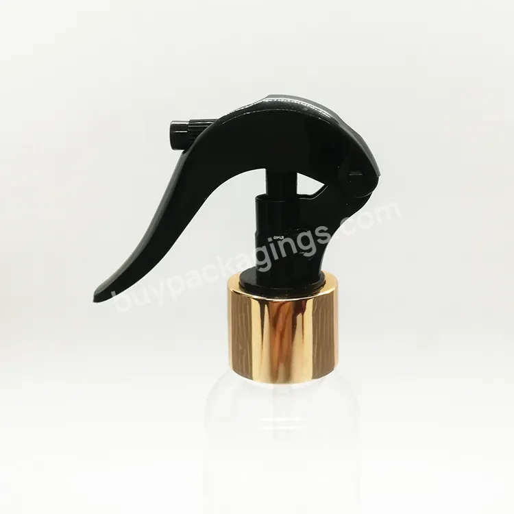 Oem Custom 24/410 Mini Plastic Trigger Sprayer Gold Aluminum Closure Trigger Sprayer Water Dispenser Sprayer Atomizer