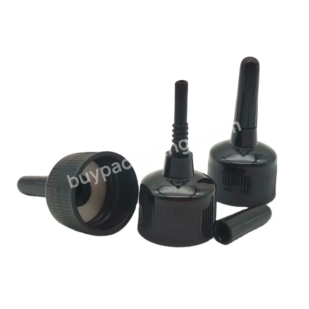 Oem Custom 24/410 Plastic Twist Pointed Lid Black Manufacturer/wholesale