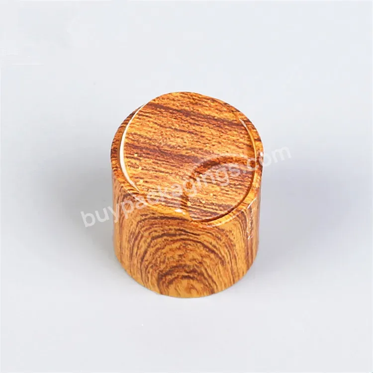 Oem Custom 24/410 Water Transfer Craft Wood Grain Pp Plastic Disc Top Cap Manufacturer/wholesale