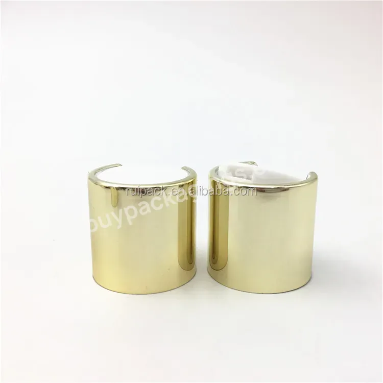 Oem Custom 24/415 Aluminum Disc Top Cap Golden Color Disc Cap Manufacturer/wholesale