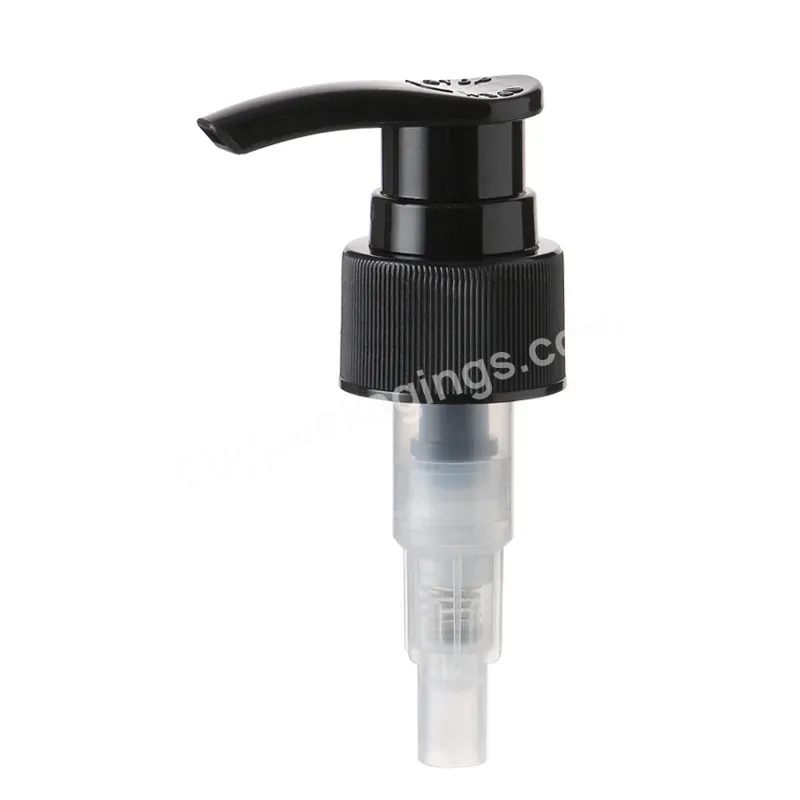 Oem Custom 24mm 28mm Black Lotion Shampoo Pump Aluminium Silver Collar Dispenser Pump Manufacturer/wholesale