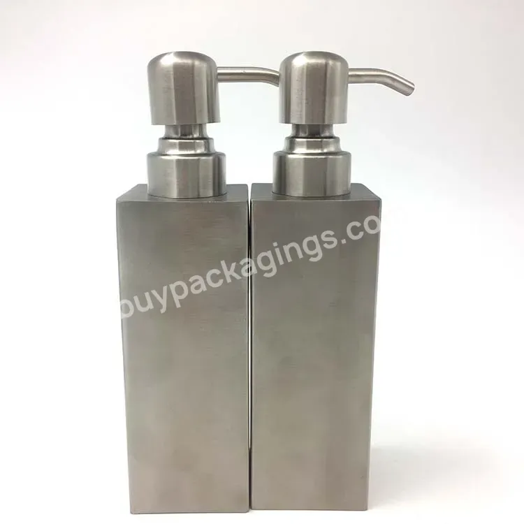 Oem Custom 250ml Full Stainless Steel Bottle With Stainless Steel Lotion Pump 28/410 Manufacturer/wholesale Manufacture