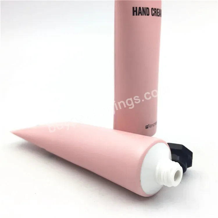 Oem Custom 25mm Empty Pink Color Tail Sealed Aluminum-plastic Laminated Tube With Octagonal Cap Manufacturer/wholesale