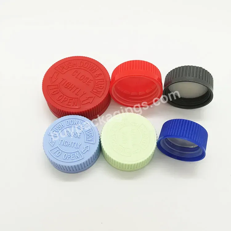 Oem Custom 28mm 38mm 53mm Plastic Medical Bottle Capsules Container With Crc Screw Lids / Plastic Vitamin Bottles Child Proof Screw Lids