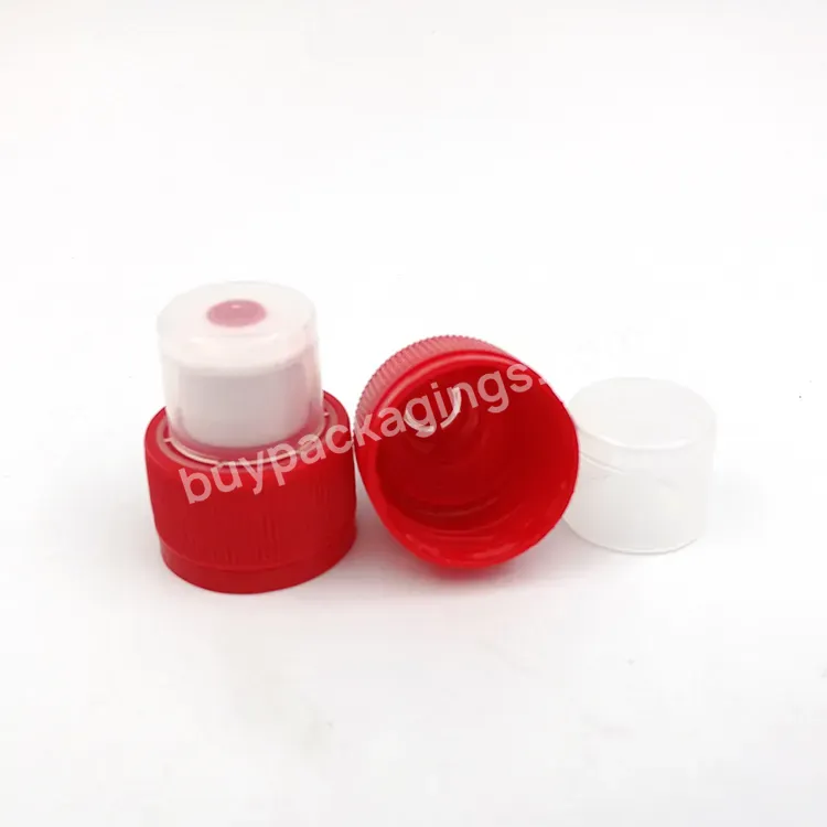 Oem Custom 28mm Water Bottle Cap,Push Pull Cap For Plastic Drinking Bottle Manufacturer/wholesale