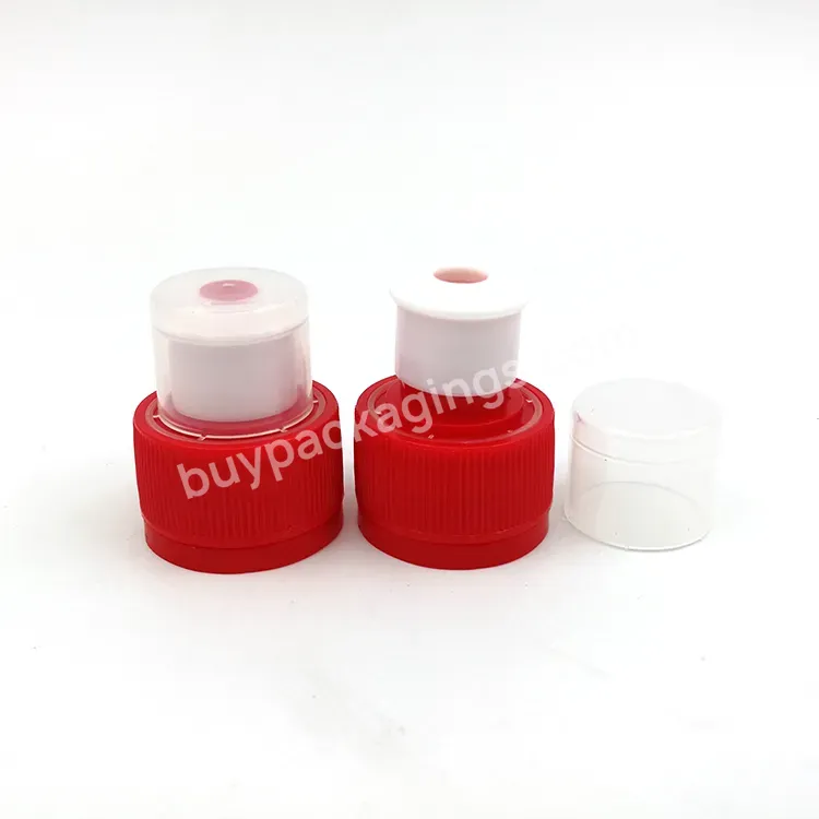 Oem Custom 28mm Water Bottle Cap,Push Pull Cap For Plastic Drinking Bottle Manufacturer/wholesale