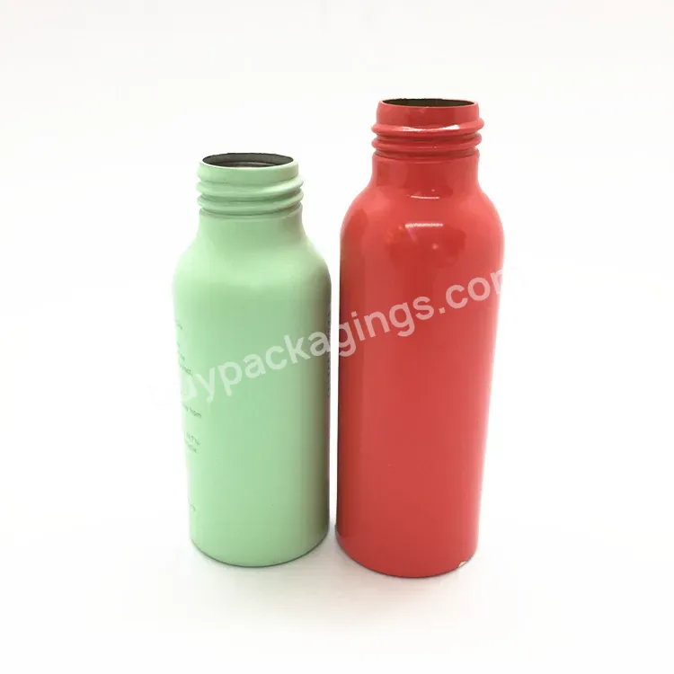 Oem Custom 30ml 50ml 100ml 120ml 150ml 250ml 500ml Silver Metal Aluminum Bottle With Metal Screw Lid For Cosmetic Packaging Manufacturer/wholesale