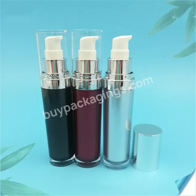 Oem Custom 30ml Double Wall White Acrylic Lotion Bottled Manufacturer/wholesale