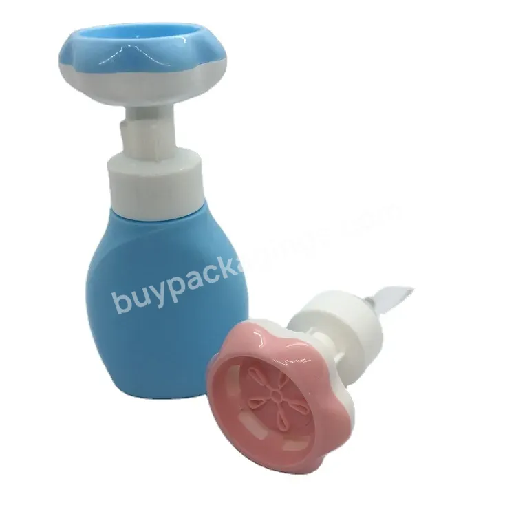 Oem Custom 43mm Hand Cream Foam Pumps /yellow Blue Pink Color Flower Shape Cosmetic Shampoo Hand Washing Bottle Packaging Manufacturer/wholesale