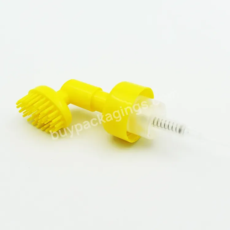 Oem Custom 43mm Neck Size Customized Color Plastic Foam Pump Comb Shape Foamer Pump Hair Wash Shampoo Dispenser Pump