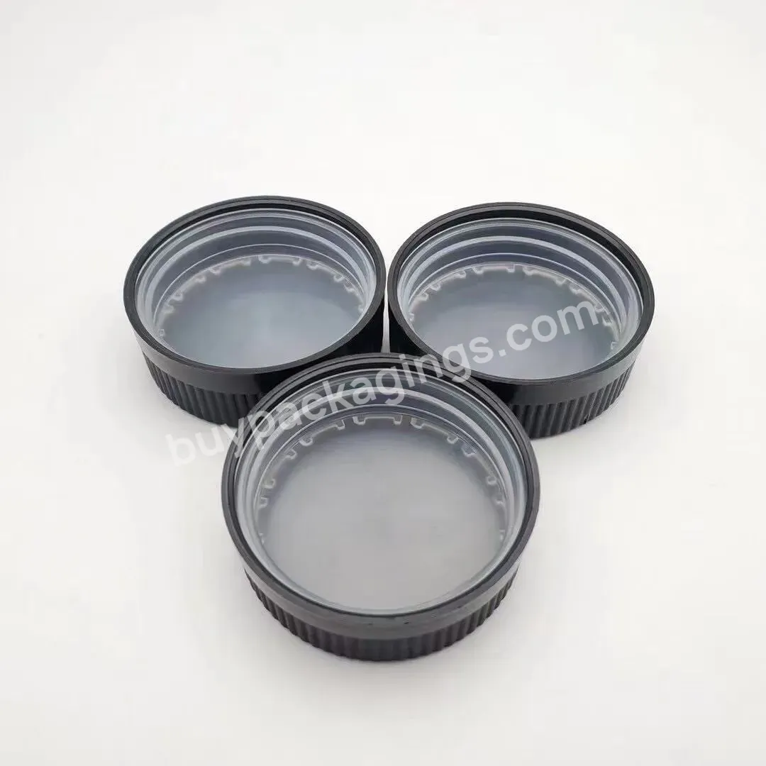 Oem Custom 45mm Child Proof Case Black For Glass Container