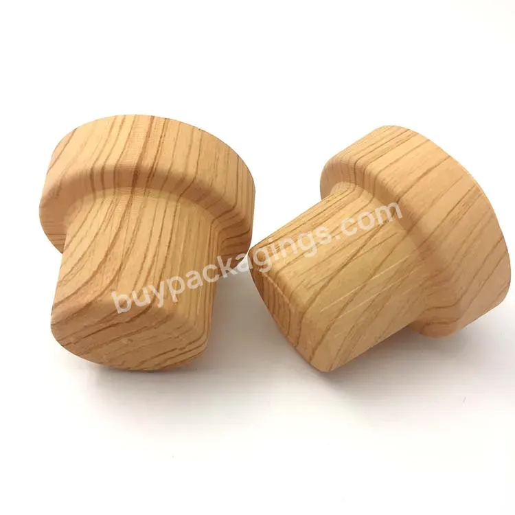 Oem Custom 47mm Pp Plastic Laundry Detergent Bottle Cap With Water Transfer Wood Finish Manufacturer/wholesale Manufacturer/wholesale