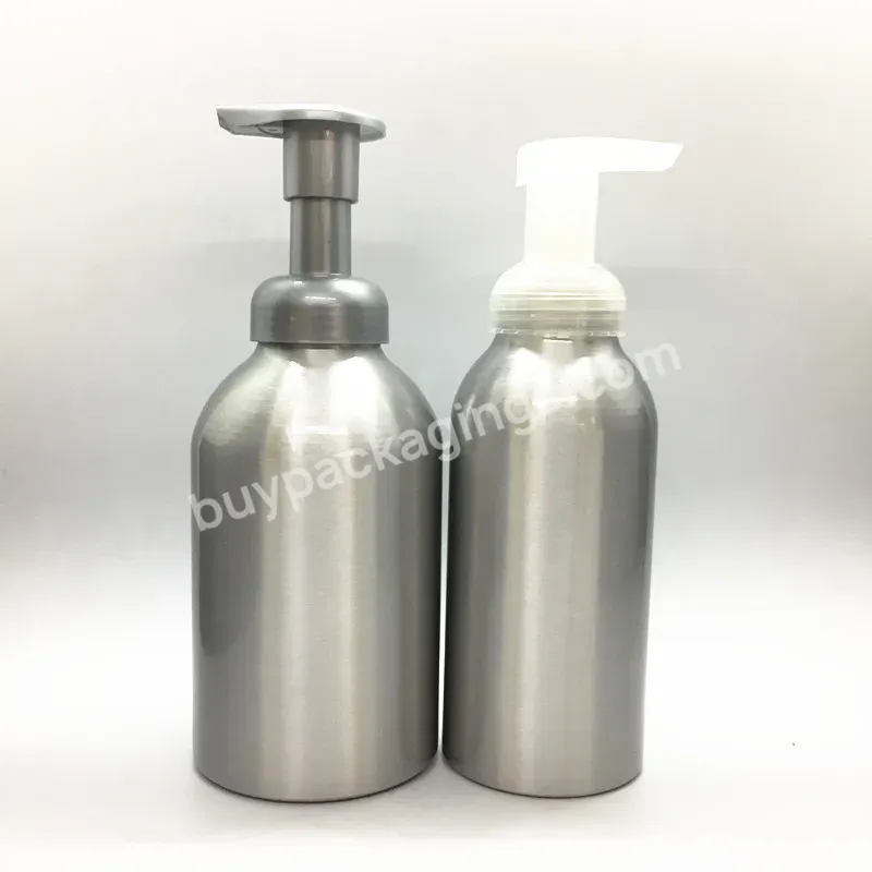 Oem Custom 500ml Metal Aluminum Hand Wash Liquid Soap Foaming Bottle