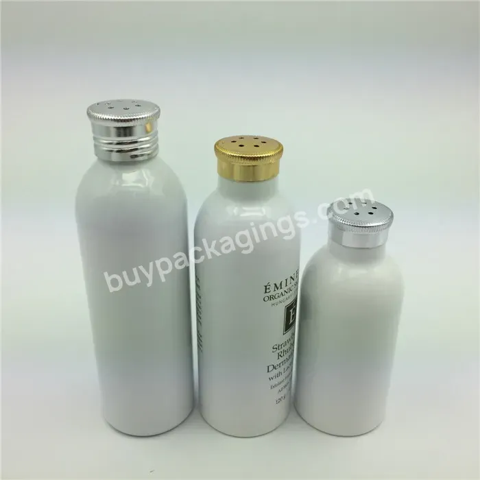 Oem Custom 50ml 100ml 200ml Empty Cosmetic Aluminum Talc Powder Bottle For Body Powder