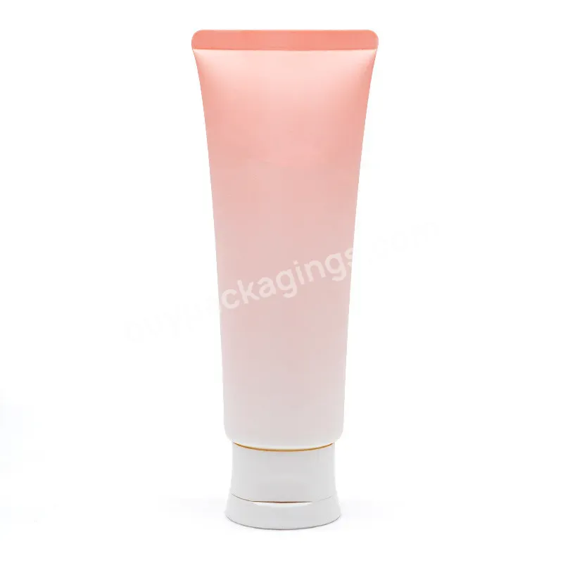 Oem Custom 50ml Empty Gradient Pink Color Soft Pe Plastic Facial Cream Packaging Plastic Tube Manufacturer/wholesale - Buy Cream Packaging Plastic Tube,Hand Cream Packaging Tubes,Clear Plastic Packaging Tubes.