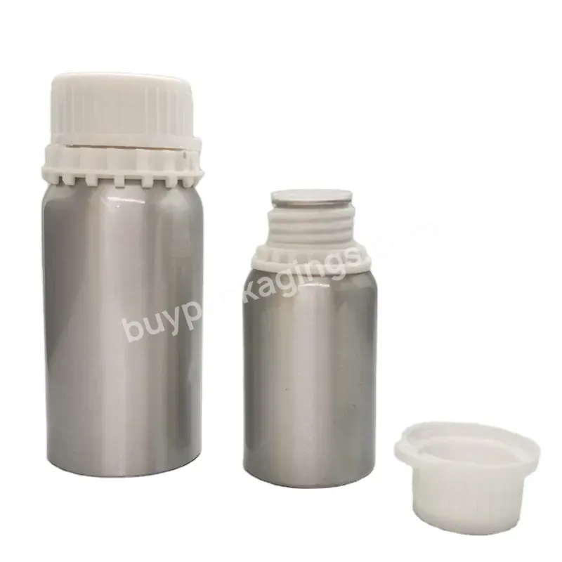 Oem Custom 50ml/100ml/120ml/200ml Aluminum Fragrance Oil Bottles Aroma Essential Oil Aluminum Bottles Silver Metal Perfume Bottle