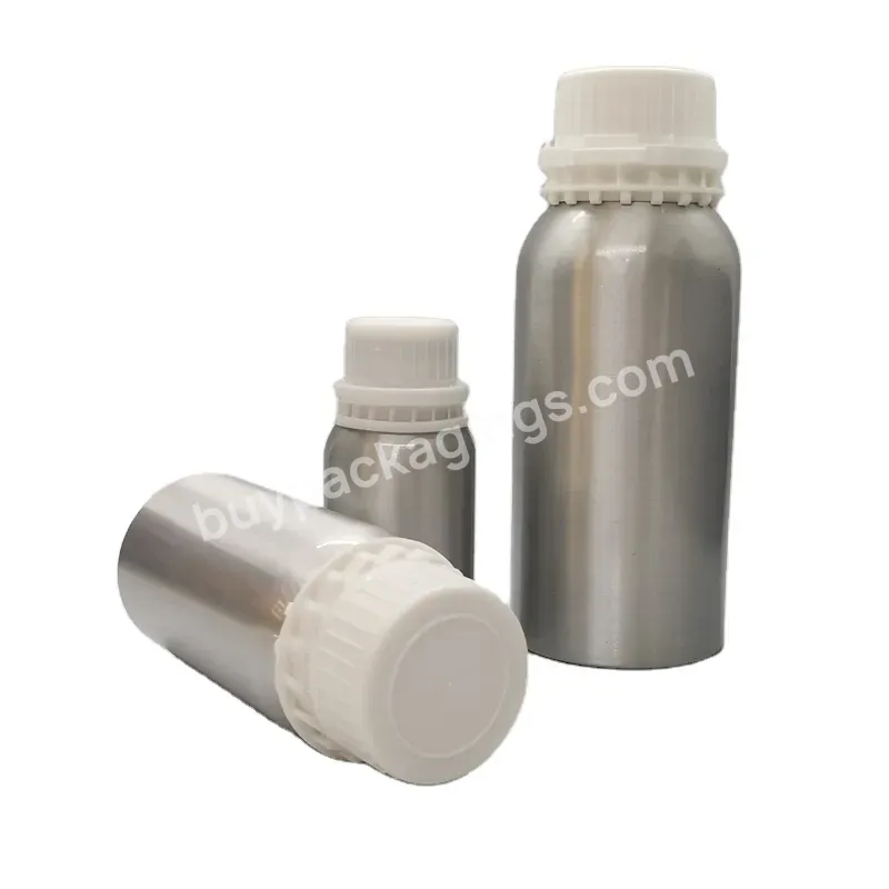 Oem Custom 50ml/100ml/120ml/200ml Aluminum Fragrance Oil Bottles Aroma Essential Oil Aluminum Bottles Silver Metal Perfume Bottle