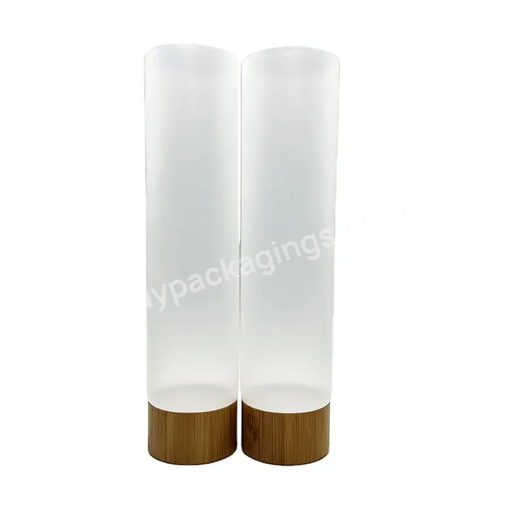 Oem Custom 50mm Dianew Pe Soft Tubes With Bamboo Screw /plastic Empty Cosmetic Hand Cream Lotion Packaging Bottles Containers Manufacturer