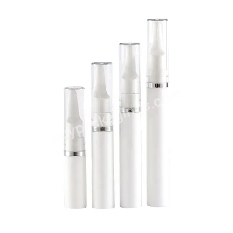 Oem Custom 5ml 8ml 12ml 15ml Small Mini Plastic Airless Pump Bottle With Nozzle Tip Top For Eye Cream