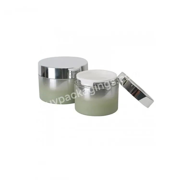 Oem Custom 60g 2oz Acrylic Cream Jar With Detachable Pp Jar Inside New Design Cosmetic Container Wholesaler