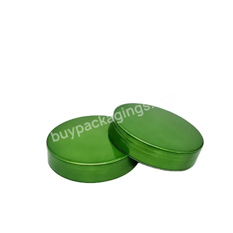 Oem Custom 68mm Plastic Bottle Screw Top Lids /uv Shiny Green Color Pp Bottle Screw Lids Manufacturer/wholesale