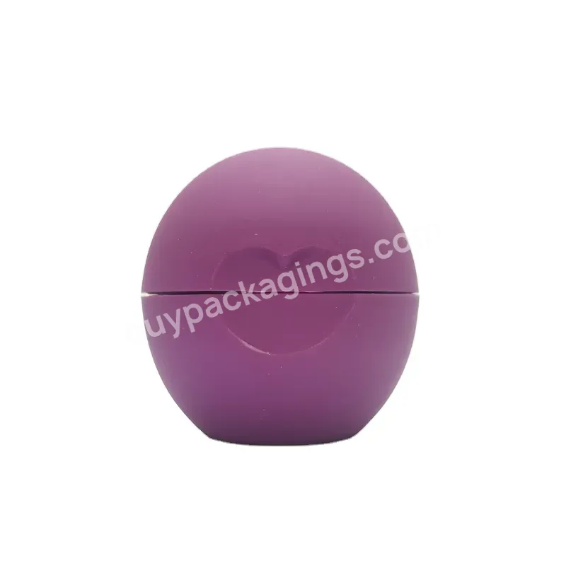 Oem Custom 7g Fancy Design Round Matte Refillable Jar Delicate Recycled Abs Plastic Empty Lipstick Packaging