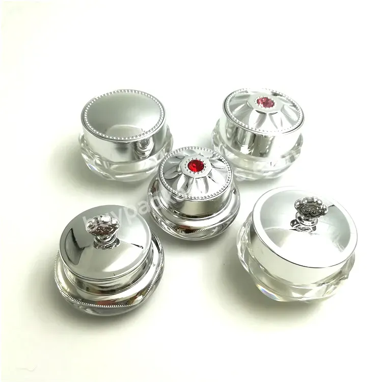 Oem Custom Acrylic Jar Cosmetic Packaging Luxury 10g Eye Cream Acrylic Jar 5g Plastic Jar Manufacturer/wholesale