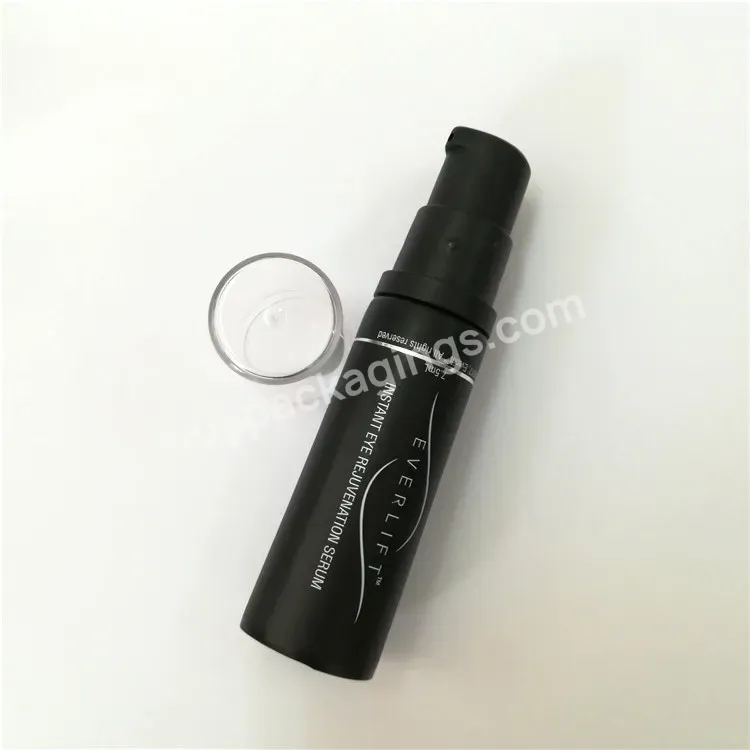 Oem Custom Airless Cream Pump Tube 7.5ml Matt Black Tube With Treatment Pump Manufacturer/wholesale