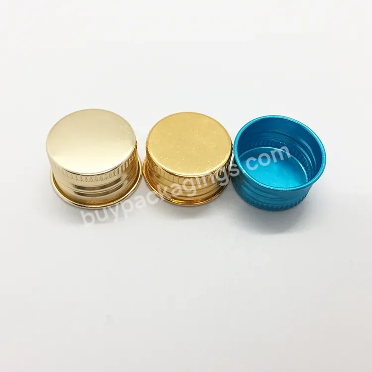 Oem Custom Aluminum Screw Cap Gold,Silver,Rose Gold 24mm