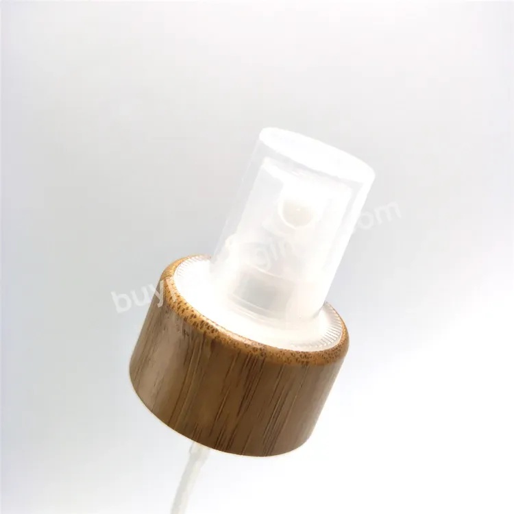 Oem Custom Bamboo Mist Spray 28/410 White Mist Spray Fine Mist Plastic Pump Spray For Bottle Plastic Customized