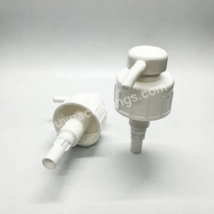 Oem Custom Big Size 4cc Cosmetic Plastic White Color Lotion Pumps For Bottles Packages 45mm Neck Screw Up Shampoo Dispenser Pump