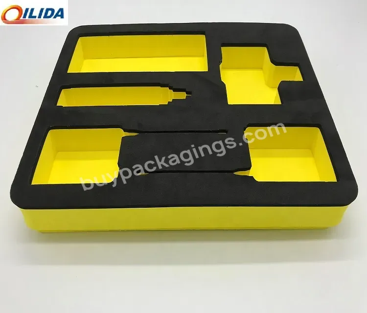 Oem Custom Black Anti-static And Waterproof Eva Foam Insert Packaging