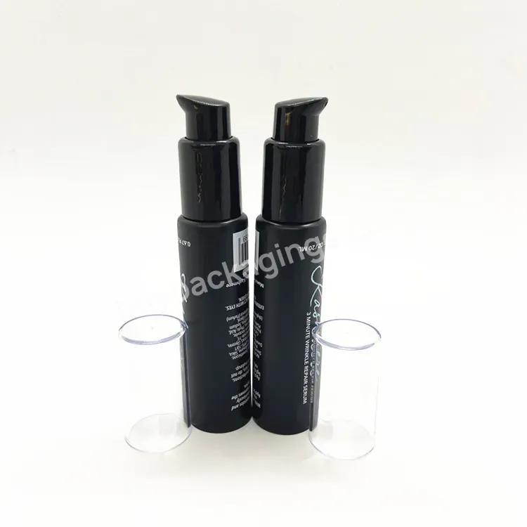 Oem Custom Black Color Cosmetic Packaging Cream Lotion Tube Bb Cream Tube With Airless Pump Manufacturer/wholesale