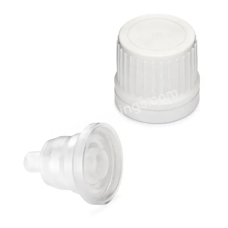 Oem Custom Black Tamper Evident Dropper Cap 18mm For Essential Oil Aromatherapy Cosmetic Containers Bottles