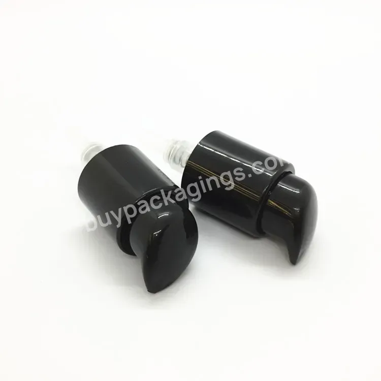 Oem Custom Black Treatment Pump 24/410 Left-right Lock Lotion Pump Cream Dispenser Pump Manufacturer/wholesale