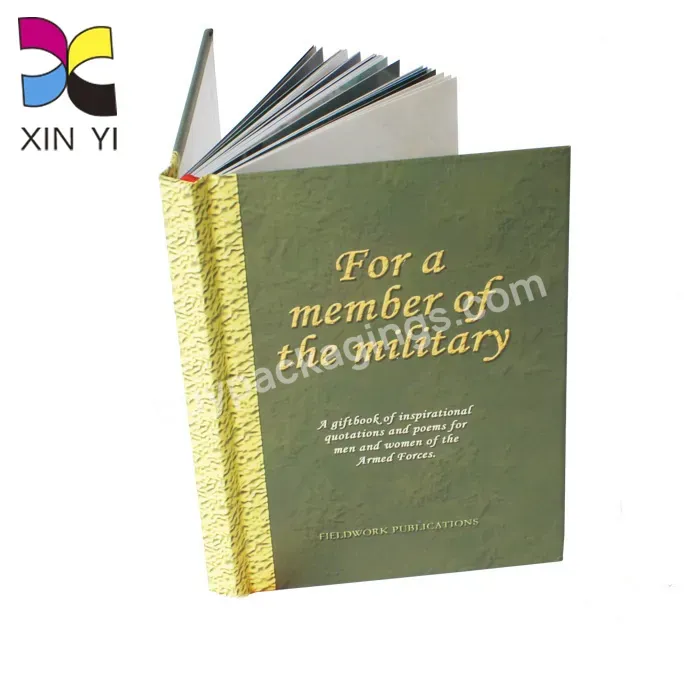 Oem Custom Books Wholesalers Gold Foil Stamping Hard Cover Reading Books