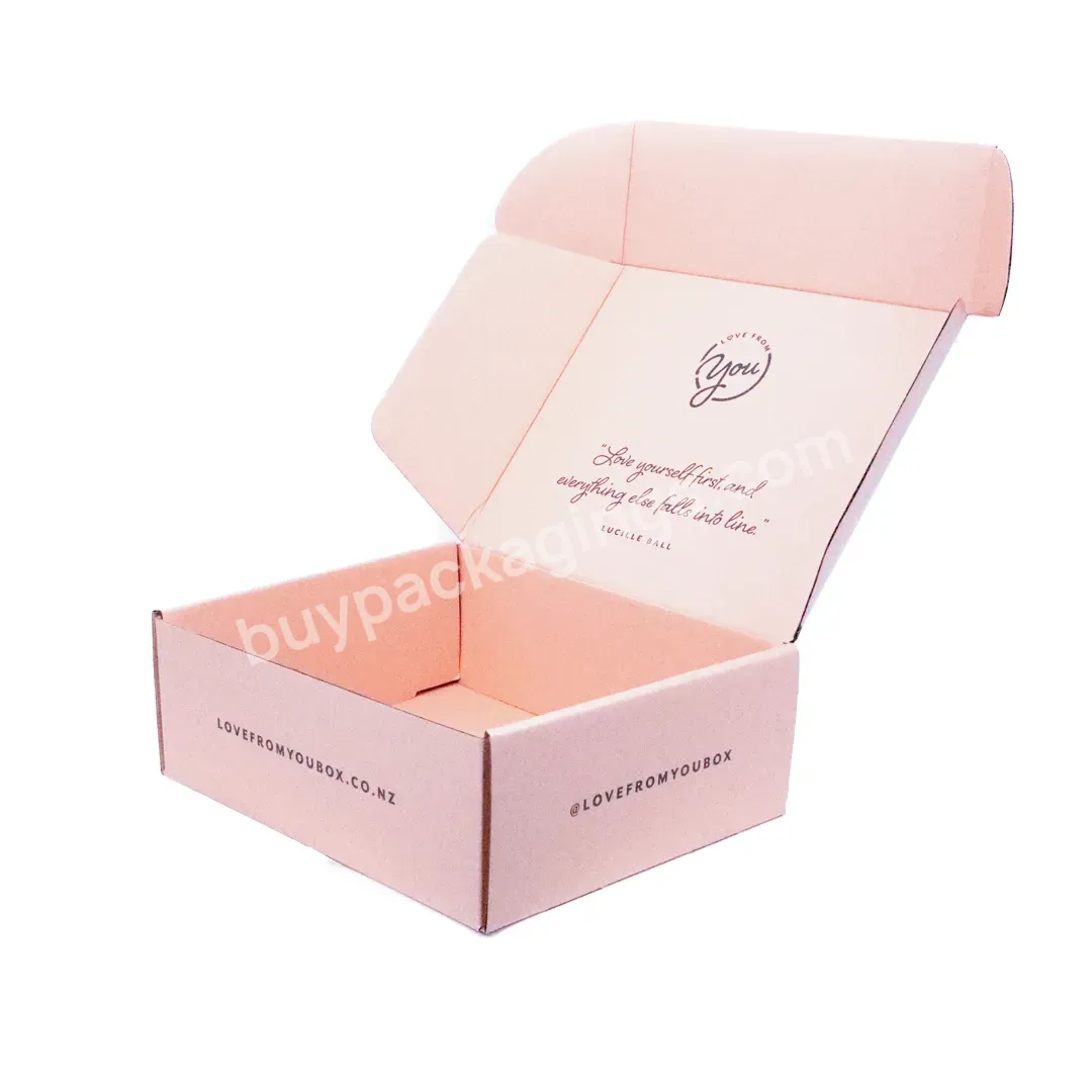 Oem Custom China Manufacturer High-quality Lamination Luxury Corrugated Paper Box Clothing Cosmetics Packaging