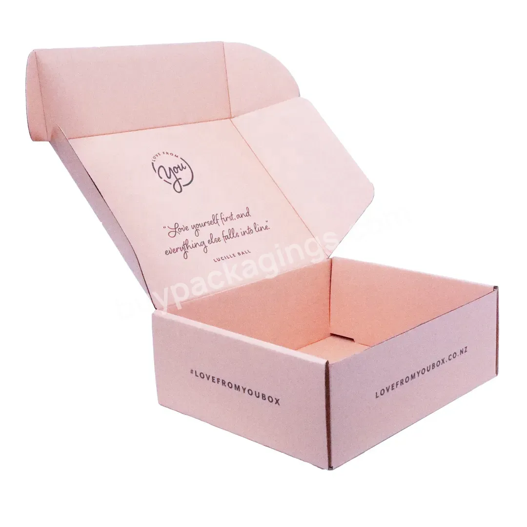 Oem Custom China Manufacturer High-quality Lamination Luxury Corrugated Paper Box Clothing Cosmetics Packaging