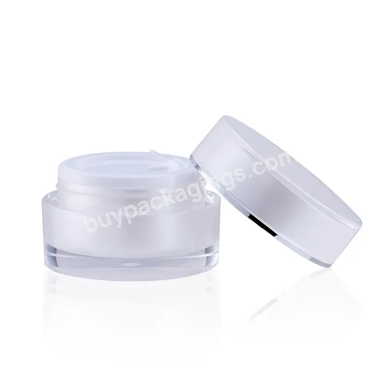 Oem Custom Chinese Factory Direct Sales Good Quality Aluminum Cream Airless Jar,Round Aluminum Acrylic Cosmetic Cream Jar Manufacture