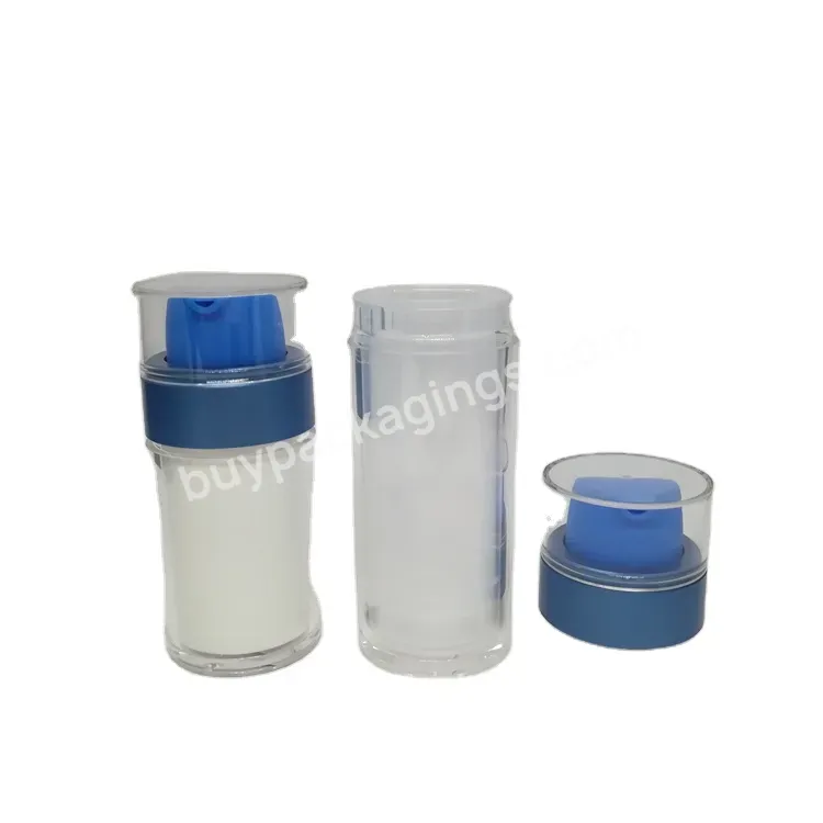 Oem Custom Color 2022 New Design 30ml 50ml Acrylic Cosmetic Replaceable Refillable Plastic Airless Pump Bottle For Hair Treatment