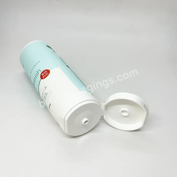 Oem Custom Color Empty Eco Friendly Pcr Pe Cream Soft Cream Tube With Flip Top Lid Cosmetic Tubes Packaging