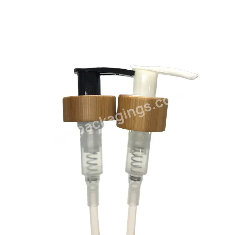 Oem Custom Custom High Quality 28/400 Black White Plastic Bamboo 28/400 Lotion Pump Manufacturer