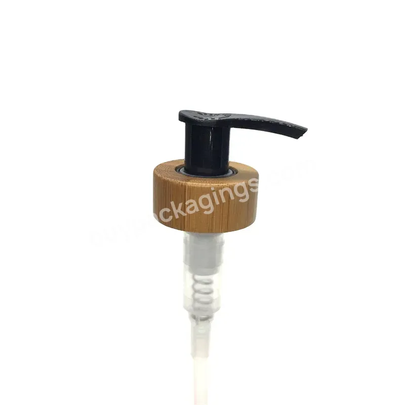 Oem Custom Custom High Quality 28/400 Black White Plastic Bamboo 28/400 Lotion Pump Manufacturer