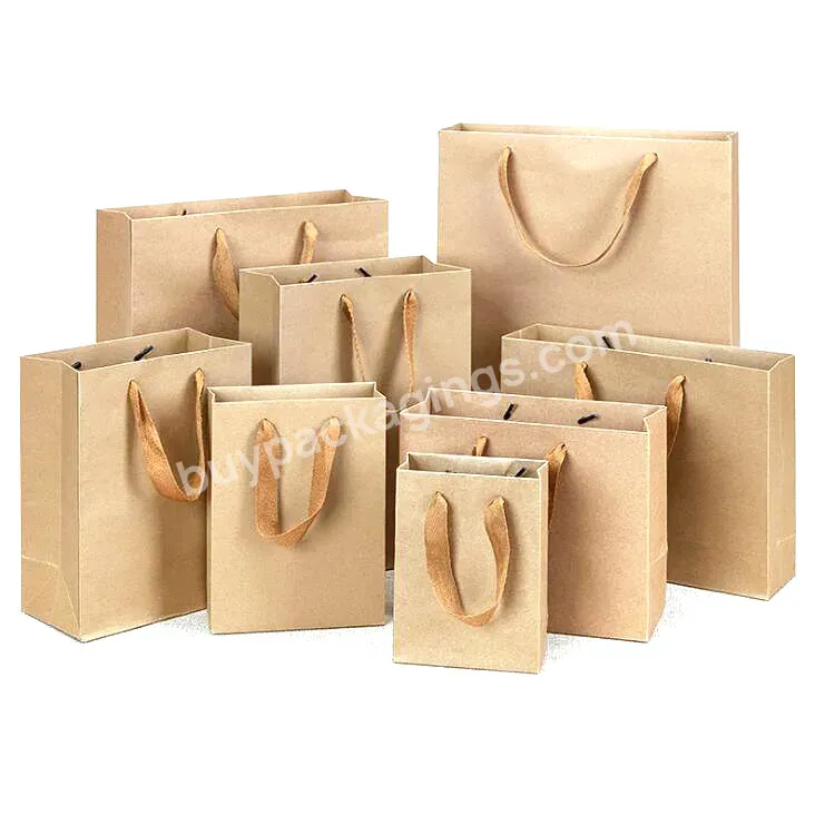 Oem Custom Customized Take Away Food Bag Fashion Shopping Bag Brown Kraft Paper Bags Manufacturer/wholesale