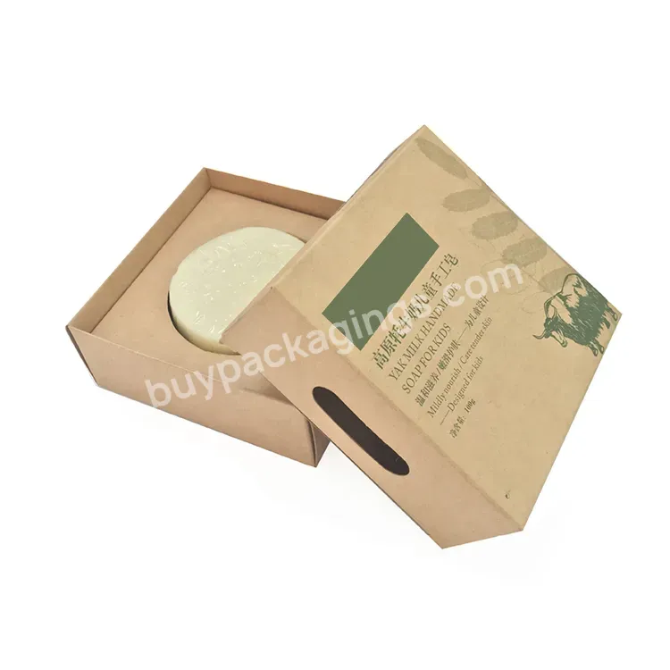 Oem Custom Design High Quality Recycle Brown Handmade Paper Soap Box