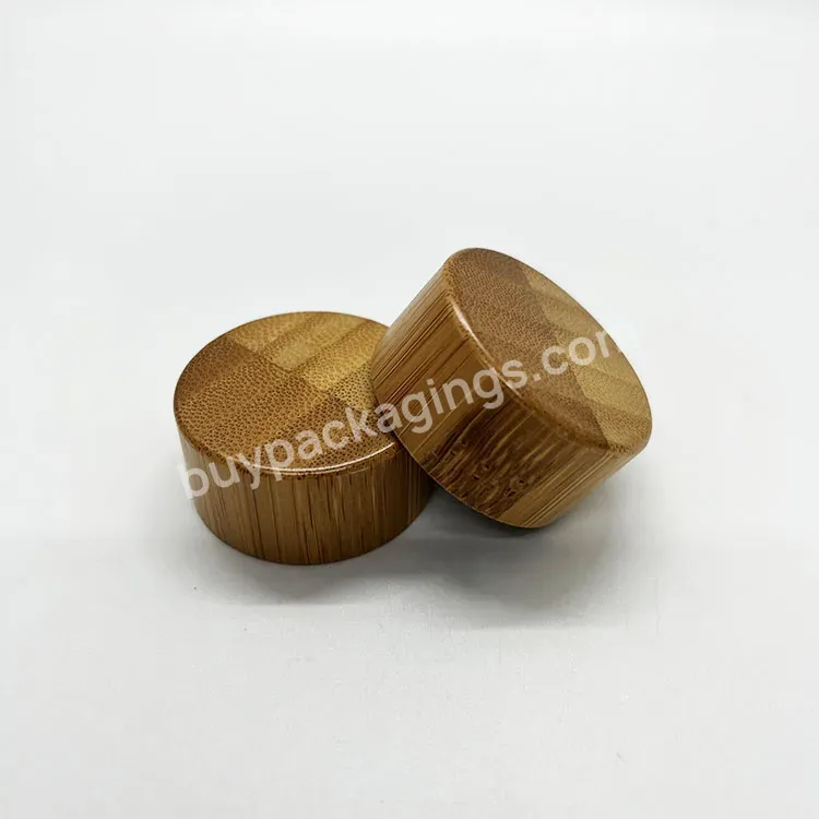 Oem Custom Eco-friendly 28/400 Bamboo Screw Bottle Cover Lids/ New Cosmetic Bottles Bamboo Tops