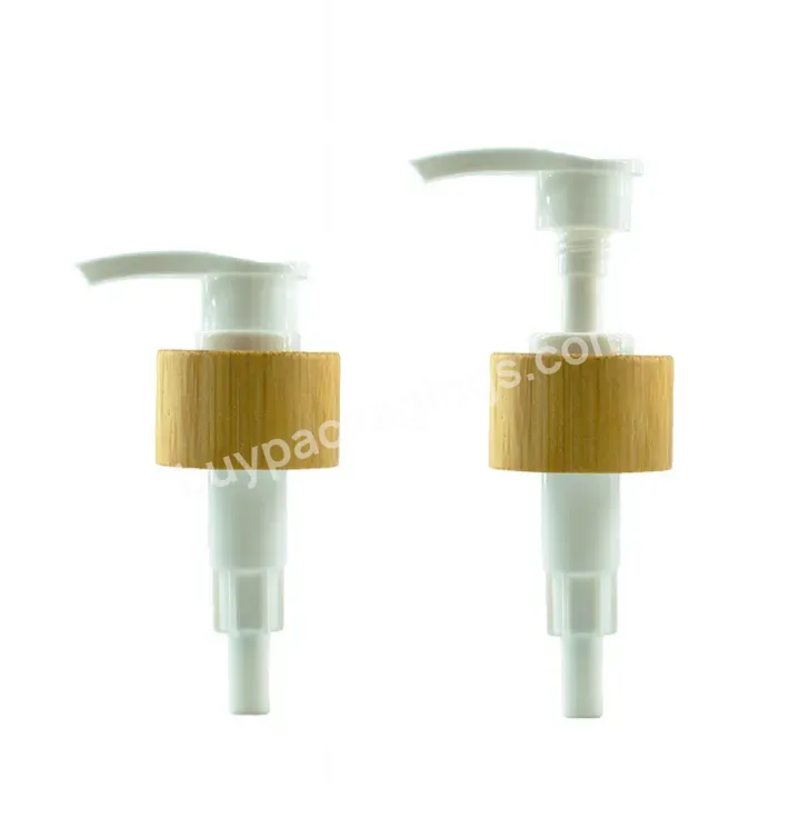 Oem Custom Eco Friendly Bamboo Lotion Dispenser Pump 28mm Manufacture